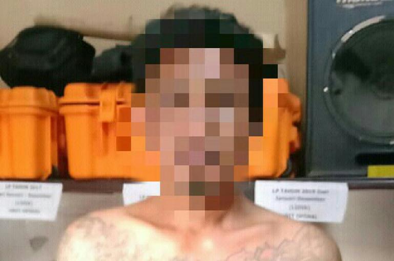 Satu Dari Tiga Tersangka Pencurian Laptop.  (Dok : Istimewa)