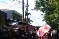 Tersengat Listrik, Arif Tewas Tergantung di Tiang