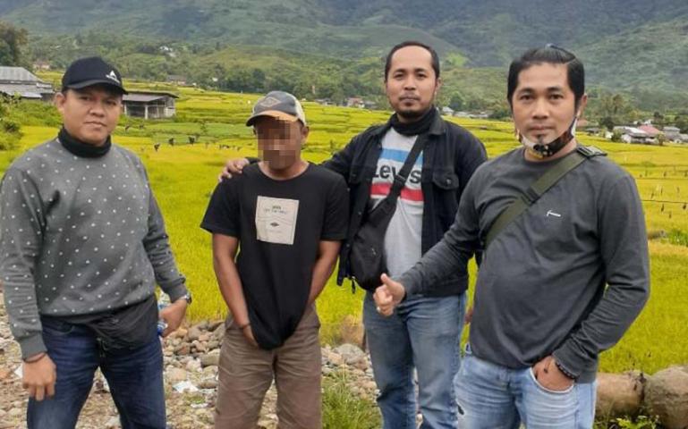 Tim Opsnal Polsek Lubuk Kilangan bekuk pelaku penggelapan ban truk. (Dok : Istimewa)