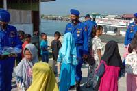 Wujud Kepedulian Pada Pendidikan: Ditpolairud Polda Sumut Fasilitasi Sistem Belajar Daring