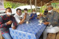 Indra Catri Sapa Pedagang Pasar Malampah di Pasaman