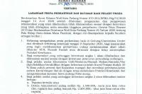 Keluarkan Edaran Pola Hidup Baru: Pemko Padang Larang Pesta Perkawinan di Gedung