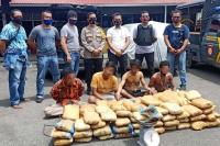 Empat Pelaku Berhasil Ditangkap: Polres Payakumbuh Gagalkan Peredaran 100 Kg Ganja