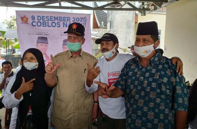 Cagub Nasrul Abit besar perantau Pessel yang tergabung dalam IKPS Bukittinggi, Senin (9/11). (Dok : Istimewa)