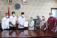 Pemko Pariaman Terima Aset Pusat Senilai Rp.924 Juta