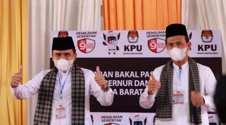 Paslon Gubenur dan Wakil Gubernur Sumbar Fakhrizal-Genius Umar. (Dok : Istimewa)