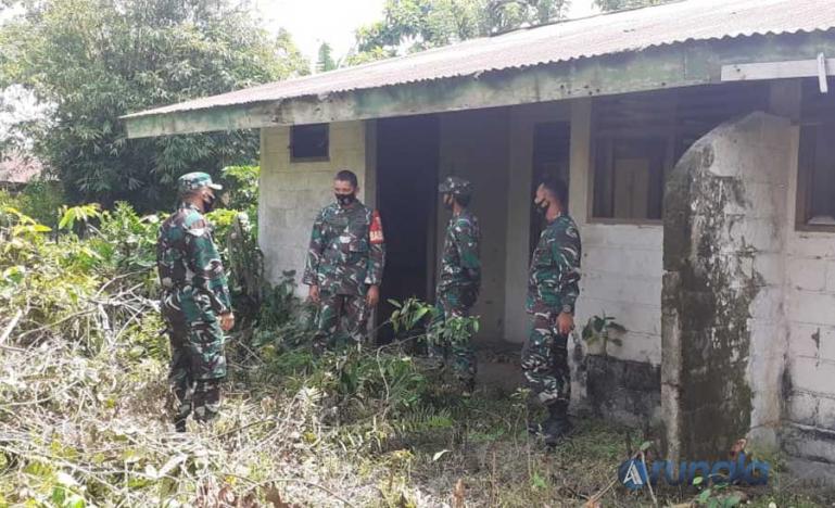 Dandim 0311/ Pessel, Letkol Inf Gamma Arthadilla Sakti saat mencek asset milik Kodim yang ada di Tapan, Jumat (15/1). (Foto : Rio)