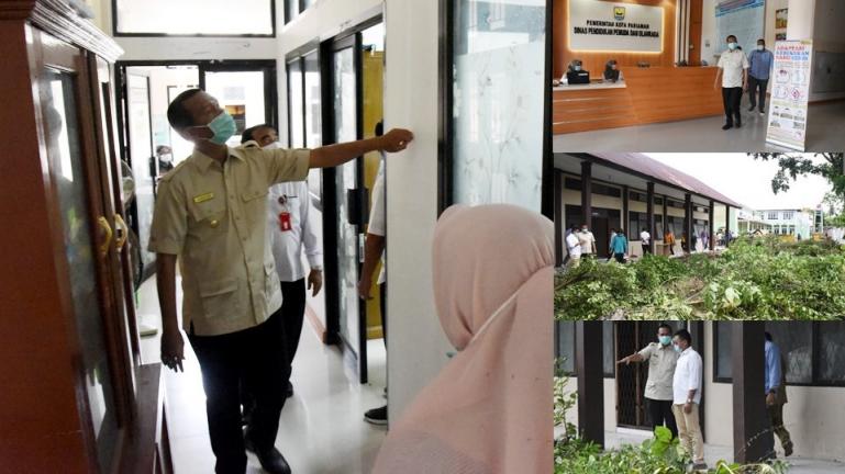 Wako Genius Umar saat sidak di dua OPD terkait penerapan pelayanan di kantor itu, Rabu (13/1)  . (Dok : Istimewa)