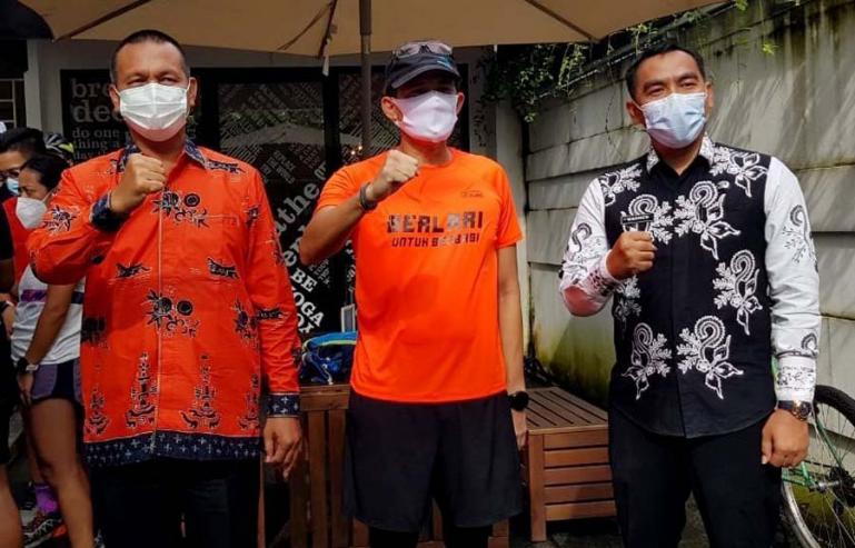 Menparekraf Sandiaga Uno bersama Wali Kota Pariaman, Genius Umar di suatu kesempatan di Jakarta. (Dok : Istimewa)