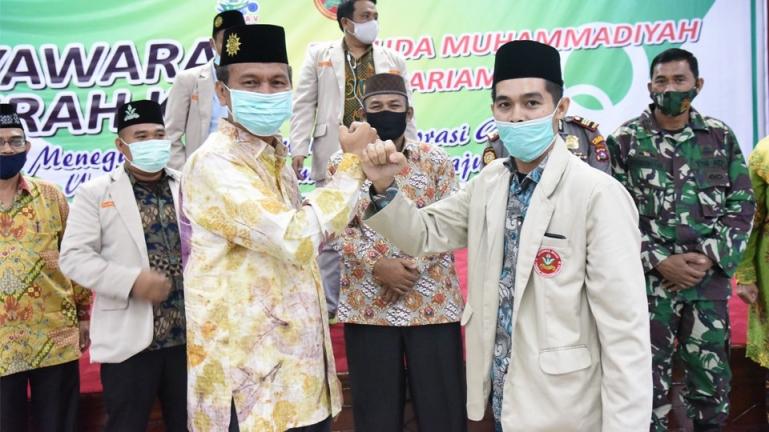 Wali Kota Genius Umar menghadiri Musda ke-V Pemuda Muhammadiyah Pariaman, Sabtu (23/1). (Dok : Istimewa)