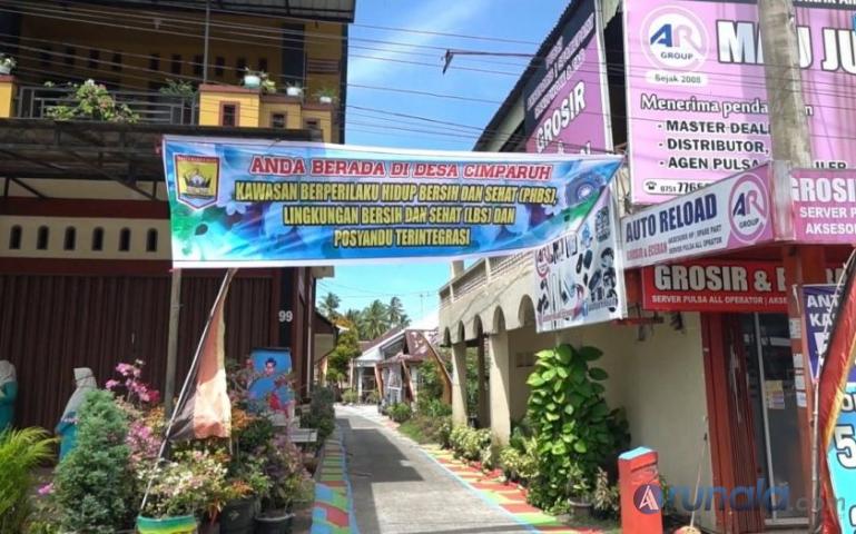 Kawasan Lingkungan Bersih dan Sehat Desa Cimparuah Kota Pariaman. (Dok : Istimewa)