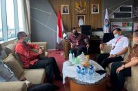 Genius Umar saat diskusi dengan Dirjen Bina Keuangan Daerah Kemendagri, Mohammad Adrian, di Jakarta, Rabu (3/2). (Dok : Istimewa)