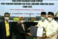 Hasil Pleno Penetapan KPU Sumbar: Mahyeldi- Audy Jadi Gubernur dan Wakil Gubernur Sumbar