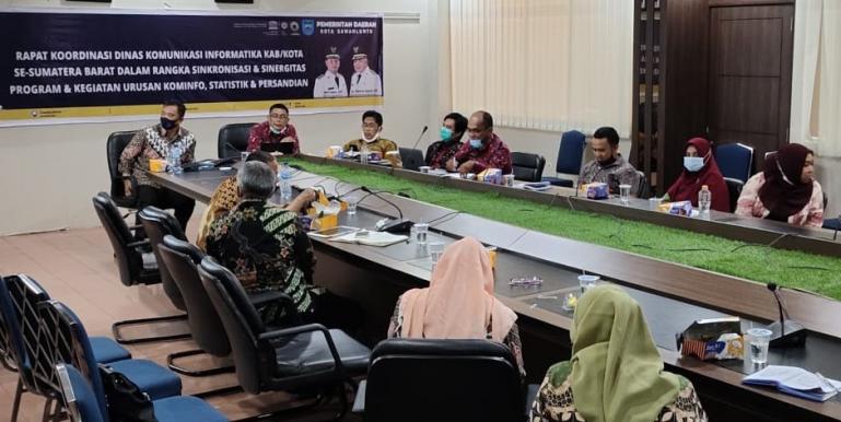 Rakor Dinas Kominfo se Sumbar yang diadakan di Kota Sawahlunto, Kamis (18/3). (Dok : Istimewa)