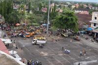 Terlihat kawasan Terminal Kampuang Pondok dalam pembenahan yang dilakukan Pemko Pariaman. (Dok : Istimewa)
