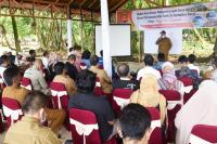 Wawako Mardison Mahyuddin, memberikan sambutan ketika membuka Rakor Dinas Pariwisata Kabupaten/Kota se Sumbar, Selasa (16/3). (Dok : Istimewa)