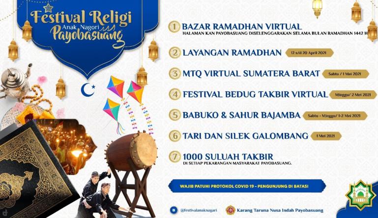 Festival Anak Nagari Payobasuang yang diadakan anak muda nagari setempat pada bulan Ramadan ini. (Dok : Istimewa)