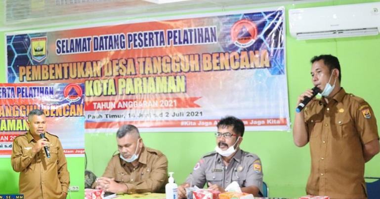 BPDB Pariaman saat menggelar kegiatan pembentukan desa tangguh bencana untuk kota itu, Senin (14/6). (Dok : Istimewa).