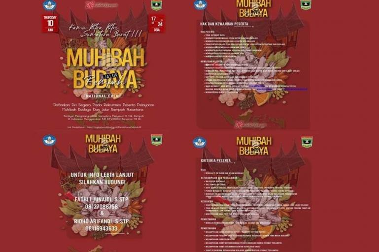 Brosur Pelayaran Muhibah Budaya Jalur Rempah yang diadakan Kemendikbud Ristek RI. (Dok : Istimewa)