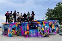 Bikin Lukisan Mural yang Cukup Artistik: Karya Herzven Warnai Kawasan Pantai Gandoriah