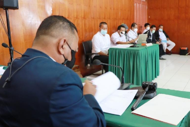 Majelis KI Sumbar sedang laksanakan sidang sengketa informasi pada Senin pagi (30/8). (Dok : Istimewa)