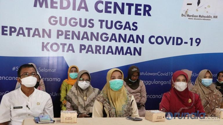 Rapat virtual LKKS Pariaman dengan LKKS Sumbar, Jumat (6/8). (Dok : Istimewa)