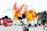 10 Unit Rumah Terbakar di Cangkeh Lubeg