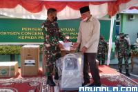 Untuk Penanganan Pasien Covid di Sumbar: Pangdam I Bukit Barisan Serahkan Oxigen Concentator