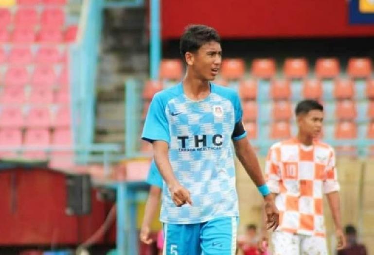 Jebolan SSB Persegatp Ulakan,  Bintang Arrahim saat ikuti sebuah pertandingan sepakbola beberapa waktu lalu. (Dok : Istimewa)
