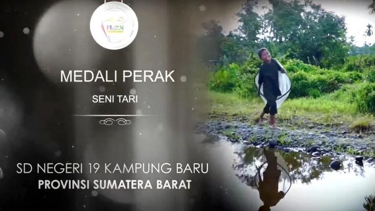 Siswa SDN 19 Kampung Baru dalam lomba tari FLS2N 2021. (Dok : Istimewa)