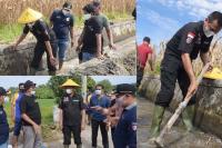 Libatkan Berbagai Unsur di Kota Pariaman: Saluran Irigasi Desa Cubadak Mentawai Dibersihkan