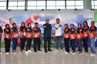 Boyong Dua Perak PON Papua: Andre Sambut dan Jamu Rombongan Karateka Sumbar