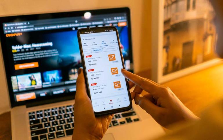 Telkomsel berkolaborasi dengan CATCHPLAY+ dengan menghadirkan paket Movie Lovers Basic yang di-bundling dengan data video hingga 9 GB. (Dok : Istimewa)