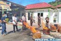 Perkara Narkotika Lebih Mendominasi: Kejari Pessel Musnahkan Barang Bukti Kejahatan