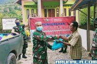 Rangkaian Peringati HUT Hari Pahlawan: Kodim 0311/Pessel Bagikan Sejumlah Bansos
