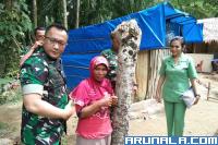 Huni Gubuk Terpal Bersama Suami dan Tiga Anaknya: Dandim 0311/Pessel Terenyuh Saksikan Kehidupan Evi
