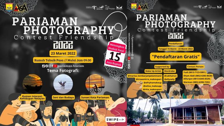 Flyer Pariaman Photography Contest Friendship 2022 yang akan diadakan ASA Community Pariaman. (Dok : Istimewa)