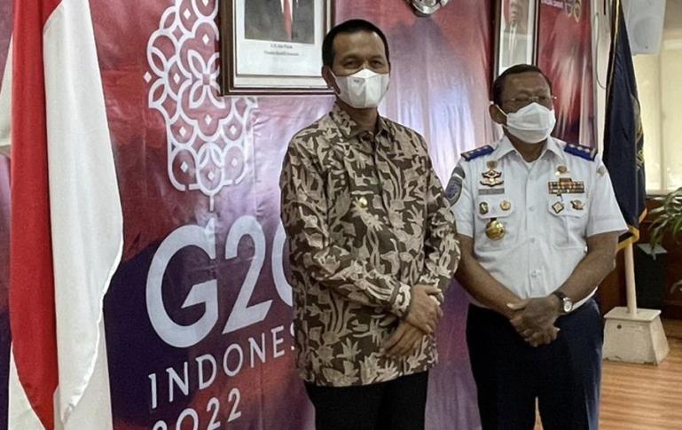 Walikota Pariaman, Genius Umar bersama Dirjen Perhubungan Darat, Budi Setiyadi, di Jakarta, Rabu (2/3) pagi. (Dok : Istimewa)