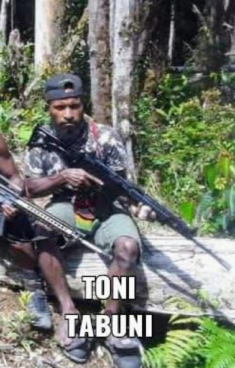 Pimpinan KKB Ndeotadi, Toni Tabuni yang jadi target pihak Satgas. (Dok : Istimewa)