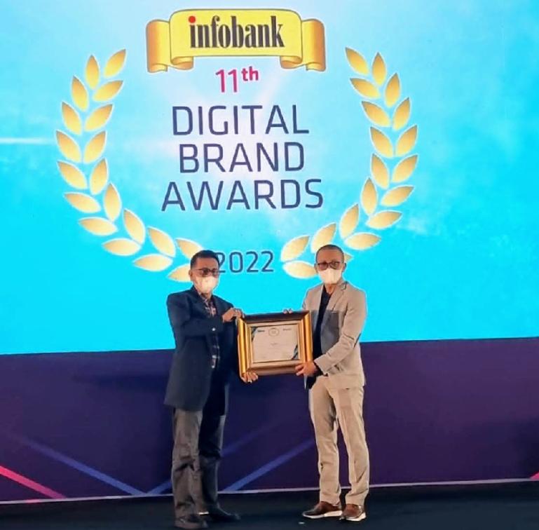Bank Nagari Raih 2 Penghargaan Infobank Digital Brand Award 2022