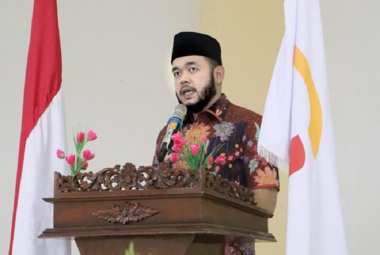 Wako Fadly Amran saat berikan sambutan ketika melantik pengurus JKIP Padangpanjang, Kamis (31/3). (Dok : Istimewa)