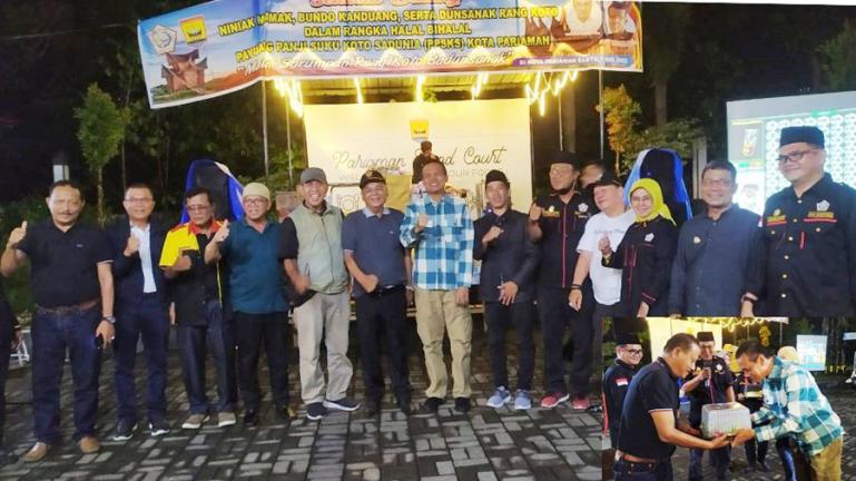 Wali Kota Genius Umar hadiri silaturahmi Lebaran PPSKS Kota Pariaman, di rumah Tabuik Pasa, Sabtu malam (7/5). (Dok : Istimewa)