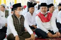 Ketua DPRD Dharmasraya, Pariyanto saat hadiri Halalbihalal bersama pemkab setempat Rabu (18/5). (Dok : Istimewa)