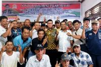 Anggota DPD RI, Alirman Sori berikan sosialisasi Empat Pilar MPR pada ratusan pengurus dan anggota FSPTI Kota Padang, Kamis (23/6). (Dok : Istimewa)