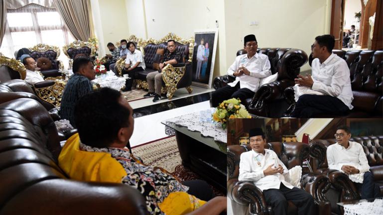 Wali Kota Pariaman, Genius Umar saat menerima kunjungan jajaran dua kementerian di rumah dinasnya, Kamis (2/6). (Dok : Istimewa)