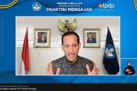 Mendikbudristek RI Nadiem Makarim saat peluncuran Merdeka Belajar Episode Kedua Puluh: Praktisi Mengajar di kanal Youtube Kemendikbud RI, Jumat (3/6). (Dok : Istimewa)