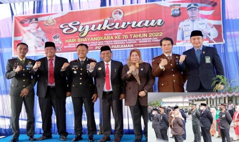Sekko Pariaman, Yota Balad ketika menghadiri HUT Bhayangkara yang diadakan Polres Pariaman, Selasa (5/7). (Dok : Istimewa)