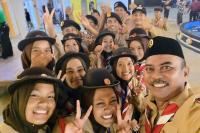 Pramuka Kwarcab 018/Dharmasraya Selesaikan TC: Pariyanto Beri Semangat Kontingen