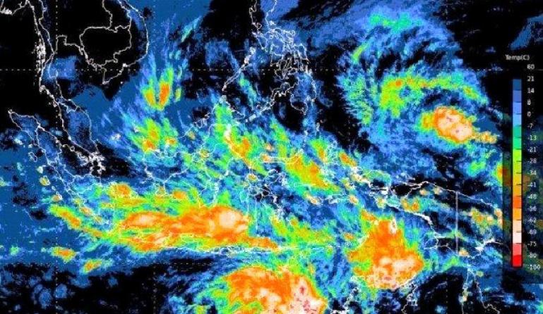 Foto satelit dari BMKG menunjukan kondisi cuaca ekstrim yang terjadi Indonesia beberapa waktu lalu. (Dok : Istimewa)