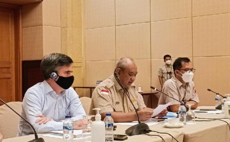 Sekretaris Utama BNPB Lilik Kurniawan saat membuka Lokakarya Pengembangan Kurikulum Koordinasi Sipil-Militer dalam Penanggulangan Bencana, beberapa hari lalu. (Dok : Istimewa)